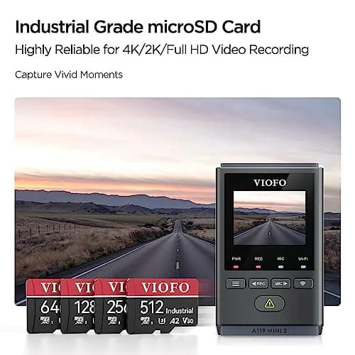VIOFO 64GB Industrial Grade High Endurance microSDXC Card with Adapter | Dash Cam Ready thumbnail 3