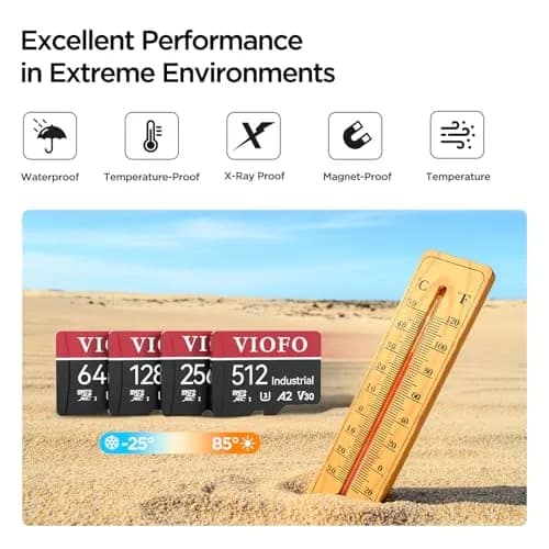 VIOFO 128GB Industrial Grade High Endurance microSDXC Card | 100MB/s Read Speed thumbnail 5