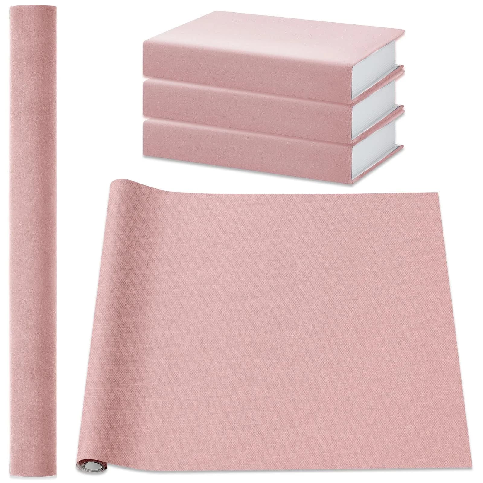 PerKoop Book Cloth for Bookbinding 40x16 Inch | Vibrant Pink Suede Fabric
