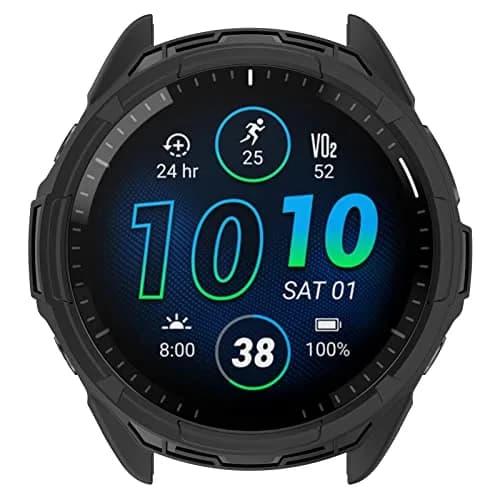 MOTONG TPU Protective Case for Garmin Forerunner 965 | Black, 5cm (2in) thumbnail 1