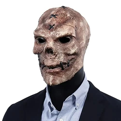 Vmonke Creepy Full Head Skull Mask Halloween Scary Latex Helmet for Cosplay Party Props | Realistic & Comfortable Fit thumbnail 3