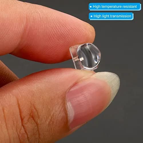 PATIKIL LED Convex Lens 30 Pack | 30 Degree Beam Acrylic Optical Lens for 5050 LED thumbnail 4