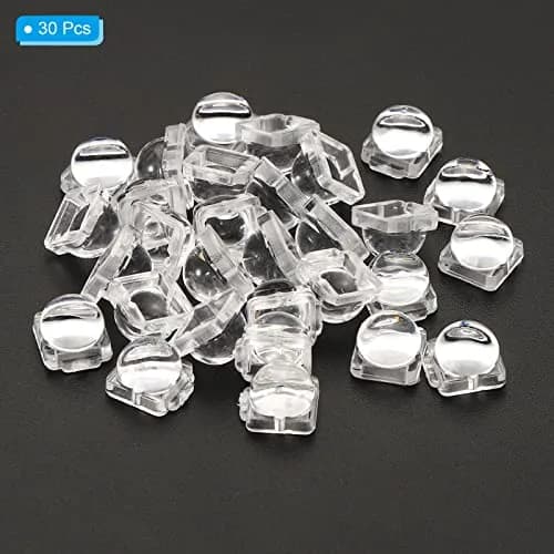 PATIKIL LED Convex Lens 30 Pack | 30 Degree Beam Acrylic Optical Lens for 5050 LED thumbnail 3