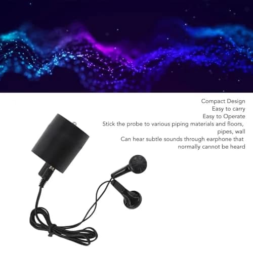 EBTOOLS Wall Pipe Leak Listen Detector with Amplifier & Earphone | 61mm x 35mm thumbnail 2