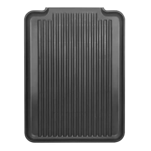 Oggi Black Dish Drain Board & Drying Rack Tray 43.8cm (17.25") | Ideal Rigid Drainboard for Kitchen Counters thumbnail 1