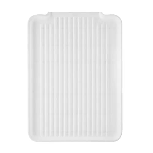 Oggi White Rigid Dish Drain Board & Drying Tray 44cm x 31.7cm (17.25 x 12.75'') | Drains Water Directly to Sink thumbnail 1