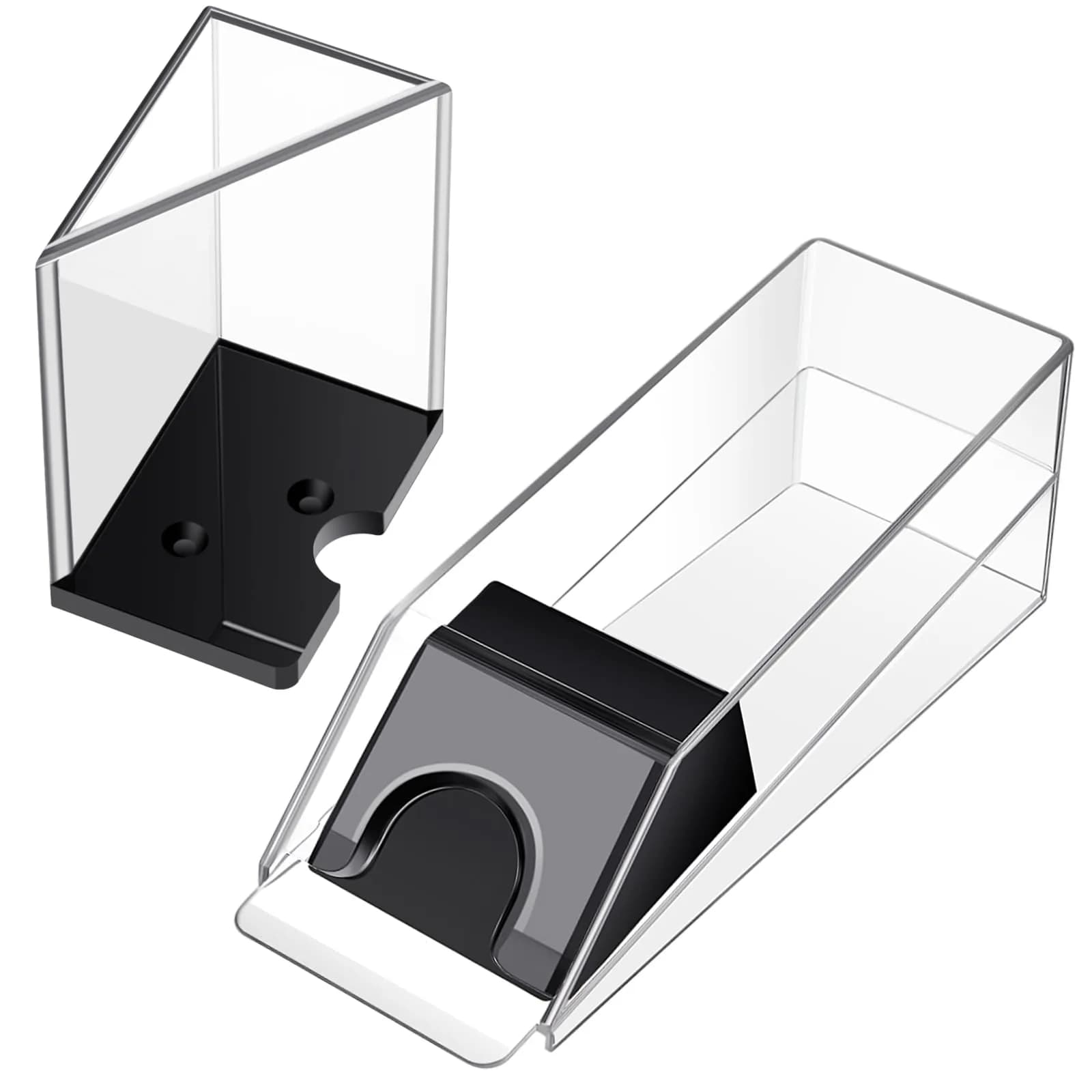 Honoson 6 Deck Blackjack Shoe and Discard Tray Set - Clear Acrylic | Casino Game Accessories - main product image