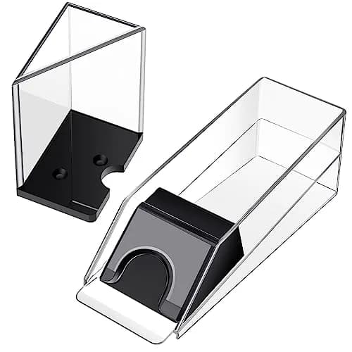 Honoson 6 Deck Blackjack Shoe and Discard Tray Set - Clear Acrylic | Casino Game Accessories thumbnail 1
