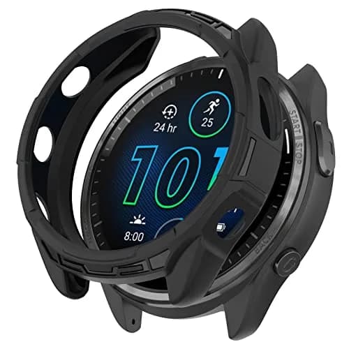 Chofit Soft TPU Case for Garmin Forerunner 965 | Black, 1 Unit thumbnail 3