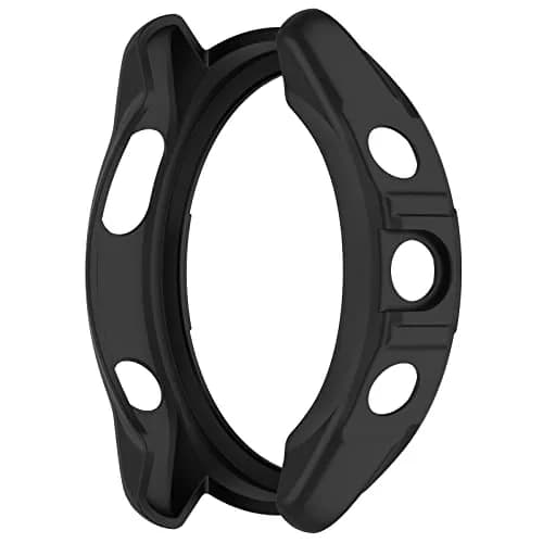 Chofit Soft TPU Case for Garmin Forerunner 965 | Black & Orange, Lightweight Protective Shell thumbnail 7