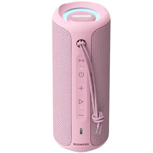 MIATONE BOOMPRO Portable Bluetooth Speaker 36W Stereo Sound, 7.4 inch (19 cm) - Pink thumbnail 1