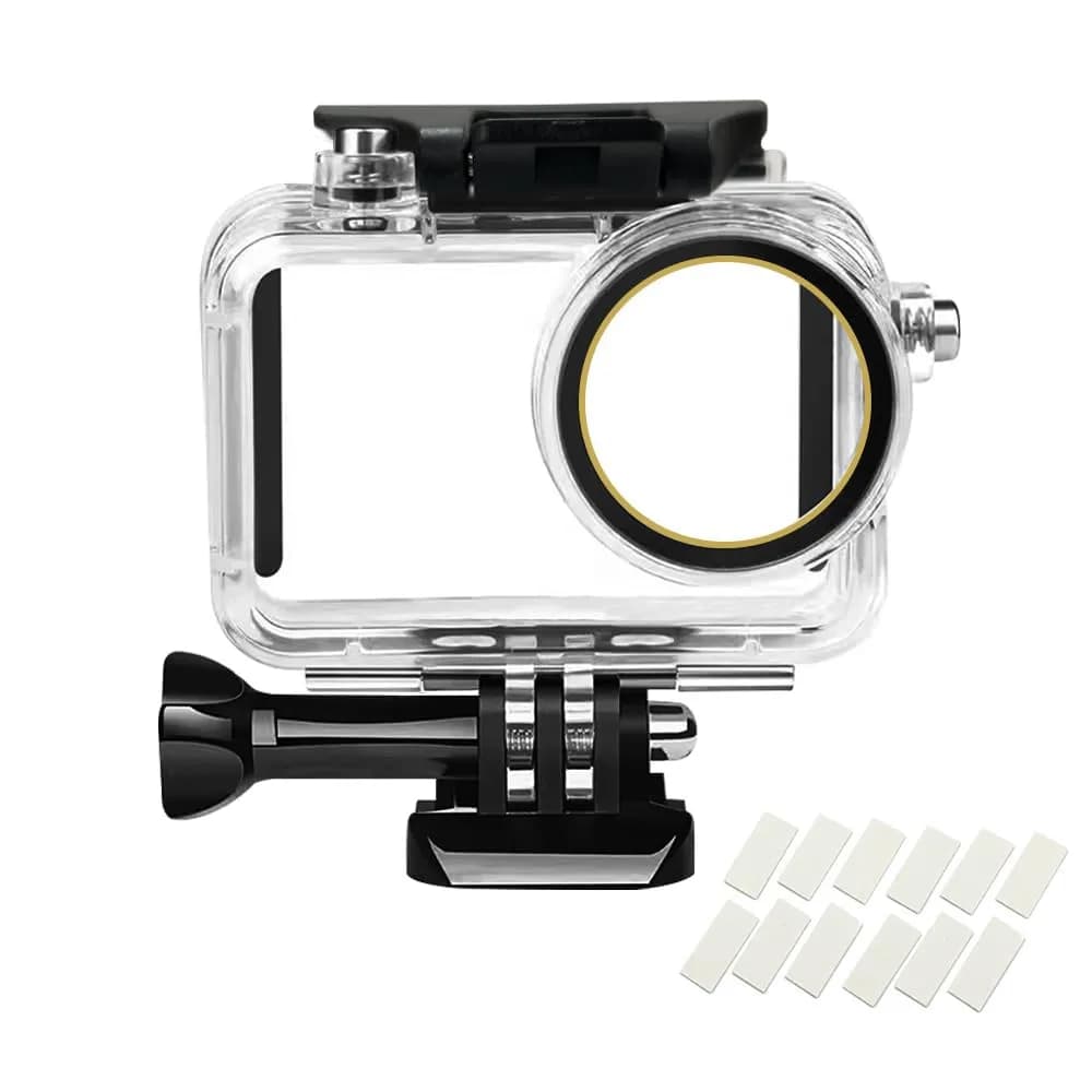 HoneTeek Waterproof Case for DJI Osmo Action 3/4/5 with Anti Fog Inserts | 50M Dive Rated, Crystal Clear Image Quality - main product image