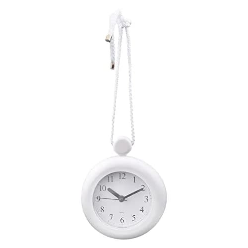 LVOERTUIG Waterproof Shower Clock, Silent Analog Bathroom Clock with Rope & Stand | IP3 Waterproof thumbnail 8