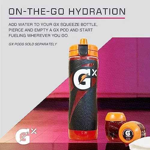 Gatorade Gx Glitched Frost Water Bottle 710ml (24oz) | Customizable Hydration Squeeze Bottle thumbnail 3