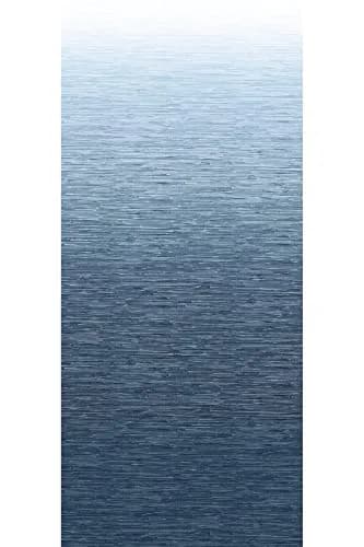 A-Street Prints Walls by Katie Hunt Into The Deep Dark Blue Ombre Wall Mural | Modern Blue Gradient with Textural Grasscloth Detailing thumbnail 1
