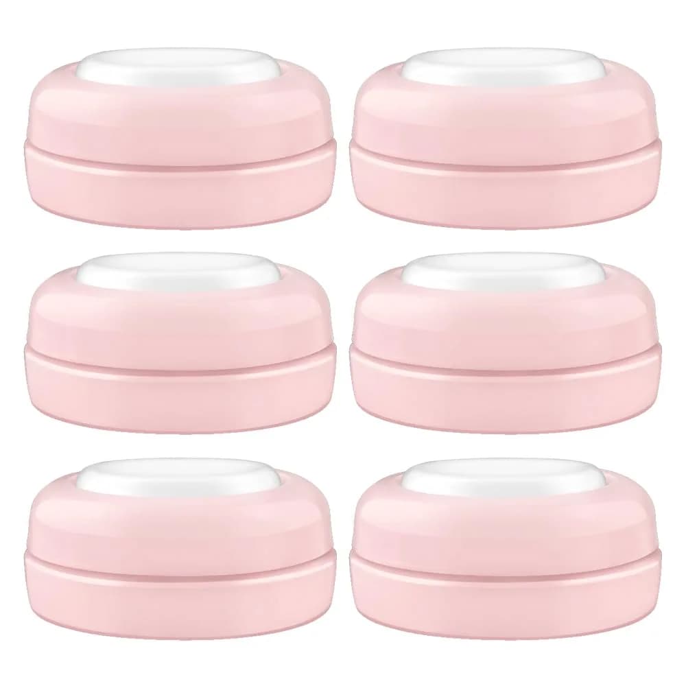 Maymom Write & Reuse Baby Bottle Labels 6 Count (Pack of 6) | Leak-Proof Sealing Disc for Philips Classic Bottles — Pink