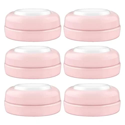 Maymom Screw Lids Aka Travel Caps with Rewritable Sealing Disc 6 Count (Pink) | Compatible with Avent Bottles thumbnail 1