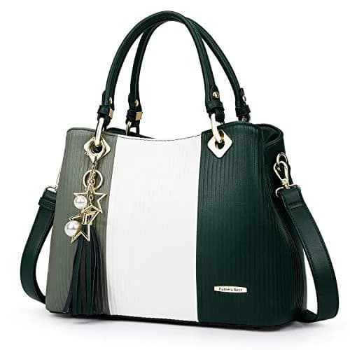 Pomelo Best Women's Top-Handle Satchel Bag 29.2 cm (11.5 in) | Multi-Pocket PU Leather Shoulder Crossbody Bag thumbnail 1
