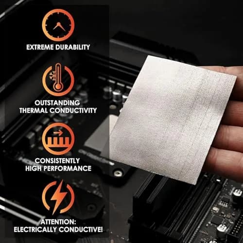 Thermal Grizzly KryoSheet 50x50x0.2mm High Thermal Conductivity | Consistent Performance & Durability thumbnail 2