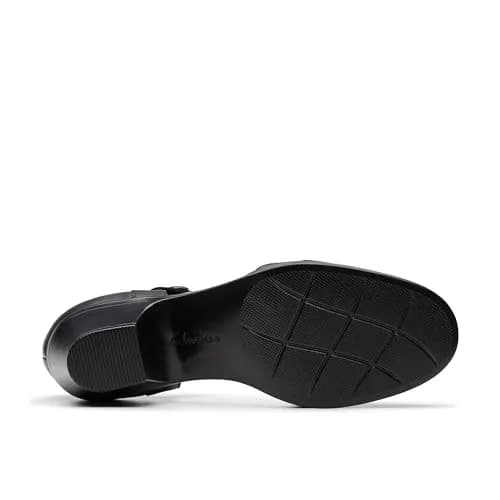 Clarks Collection Emily 2 Ketra Black Leather Pump 55mm (2.2 inch) Heel | Ultimate Comfort Foam Footbed thumbnail 4