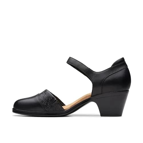 Clarks Women's Emily 2 Ketra Leather Pump Shoe 7.5 Medium US | Classic Style with Ultra-Wearable Heel thumbnail 3
