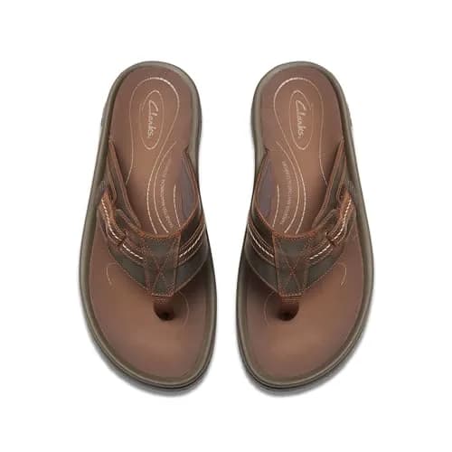 Clarks Collection Wesley Sun Flip-Flop Beeswax Leather 14 Medium US (400g / 14oz) thumbnail 9