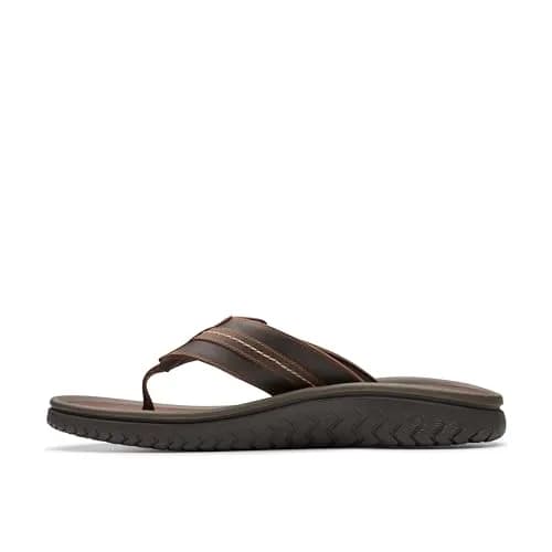 Clarks Wesley Sun Flip-Flop Beeswax Leather 7 Medium US | Classic Casual Comfort thumbnail 5