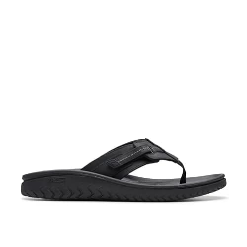 Clarks Wesley Sun Flip-Flop 7 Medium US | Soft Leather, Impact-Absorbing EVA thumbnail 2