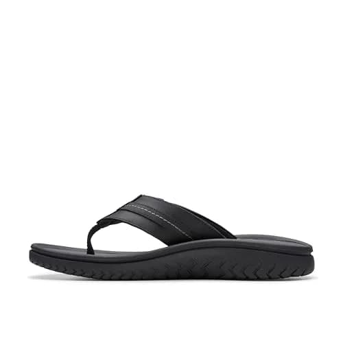 Clarks Wesley Sun Flip-Flop 7 Medium US | Soft Leather, Impact-Absorbing EVA thumbnail 5