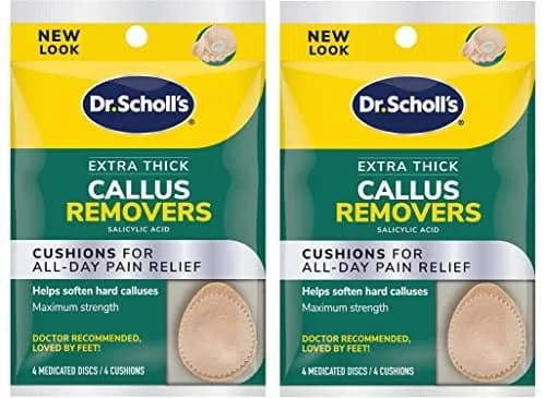 Dr. Scholl's Extra Thick Callus Remover Pads 4ct (Pack of 2) | Medicated Discs for Pain Relief thumbnail 1