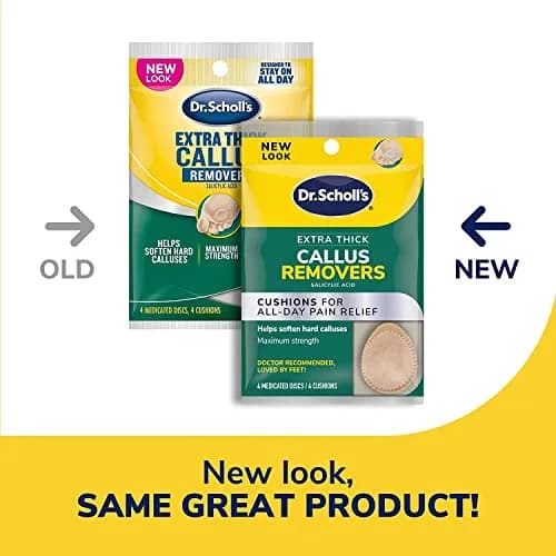 Dr. Scholl's Extra Thick Callus Remover Pads 4ct (Pack of 2) | Medicated Discs for Pain Relief thumbnail 2
