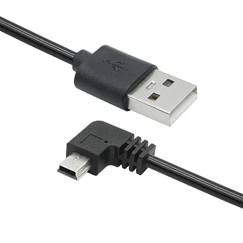 Maixbomr 11.5ft Right Angle Mini USB Power Cable | 1.5A Fast Charging for Dash Cams & GPS thumbnail 2