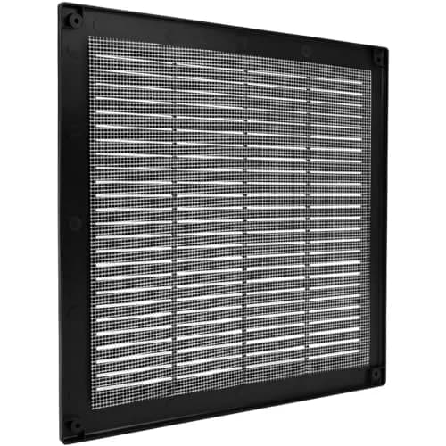 Vent Systems 10" x 10" Plastic Black Soffit Vent Cover | Flat Square Air Vent Grille for HVAC thumbnail 8