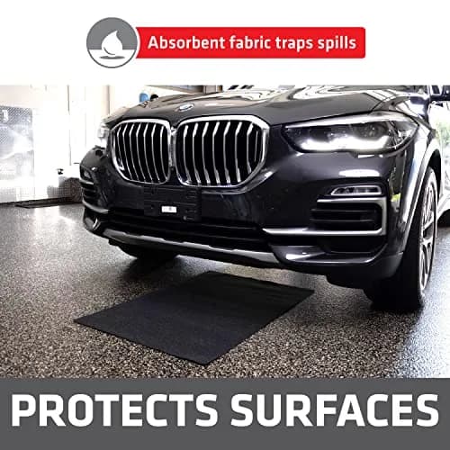 Drymate XL Oil Spill Mat (36" x 59") (12-Pack) | Reusable, Waterproof Garage Floor Protector thumbnail 2