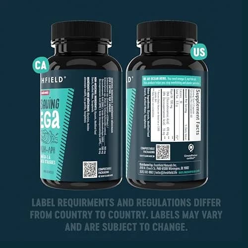Freshfield Omega 3 DHA Supplements Algae Oil Softgels 60 Count (180g) thumbnail 8