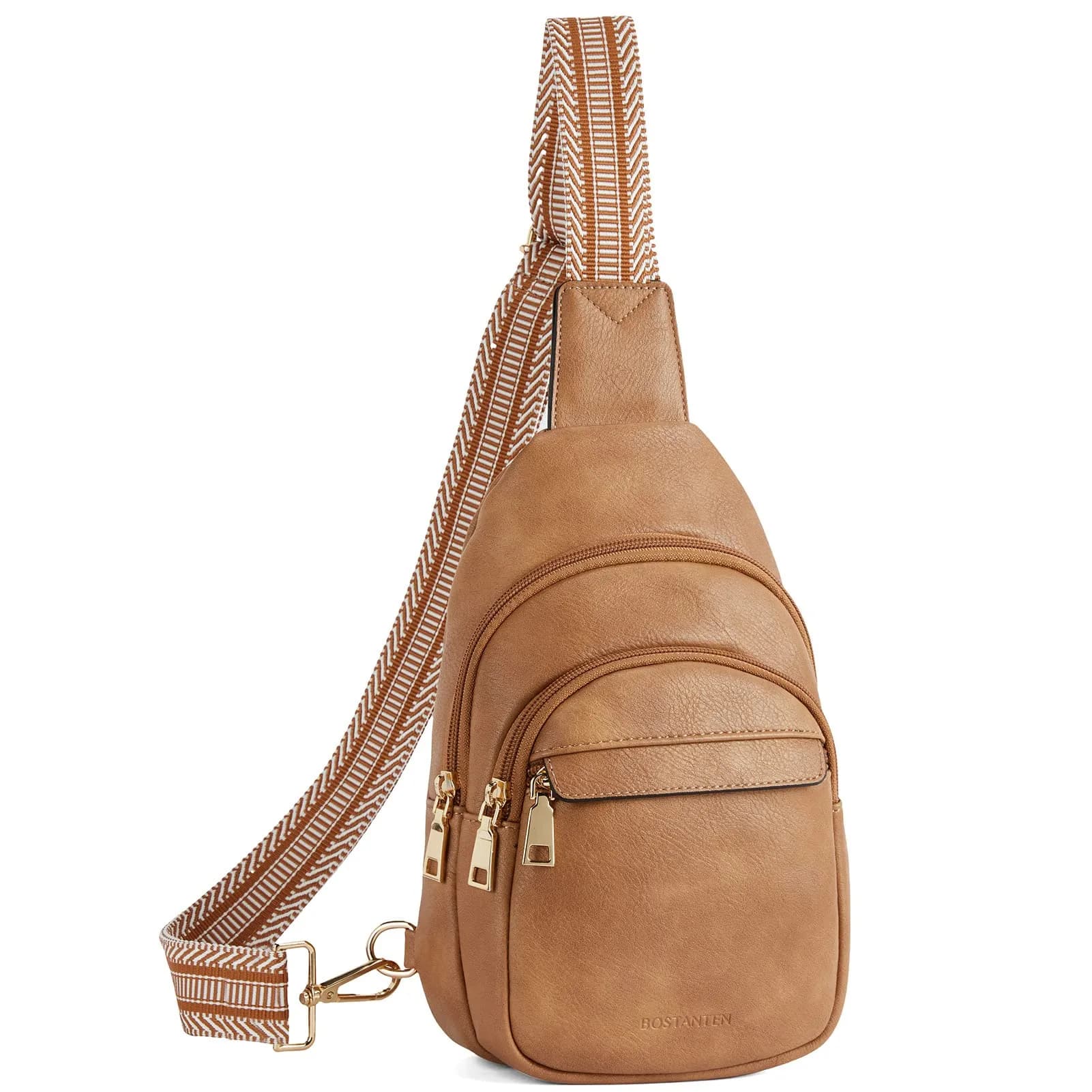 BOSTANTEN Sling Bag for Women Leather Crossbody Bags Fanny Pack for Travel | Multi-Functional & RFID - main product image