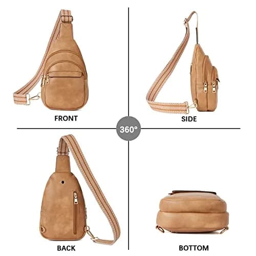 BOSTANTEN Sling Bag for Women Leather Crossbody Bags Fanny Pack for Travel | Multi-Functional & RFID thumbnail 8