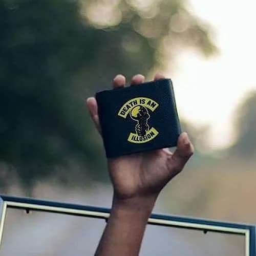 SUPERVEK Memento Mori Skull Bifold Wallet - Vegan HDPE Paper Wallet 8.5cm (3.35in) | RFID Blocking thumbnail 6