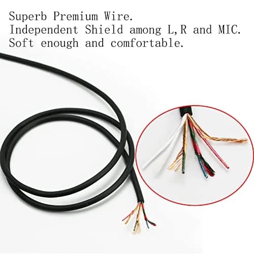 NewFantasia Replacement Audio Cable 3.5mm 5 Pole Male Cord | Compatible with SteelSeries Arctis Nova Headsets thumbnail 4
