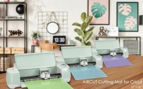 AIRCUT 5-Piece 12x12 Inch Cutting Mat Variety Pack | Standard, Light, StrongGrip, FabricGrip for Cricut Maker & Explore Series thumbnail 5
