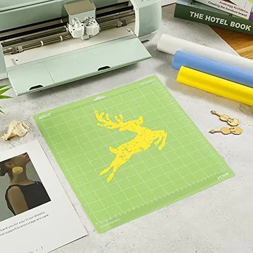 AIRCUT 5-Piece 12x12 Inch Cutting Mat Variety Pack | Standard, Light, StrongGrip, FabricGrip for Cricut Maker & Explore Series thumbnail 4