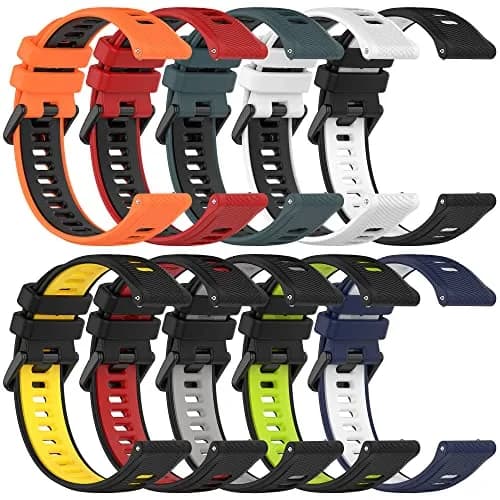 Hijiawee Watch Band 18mm Silicone | Durable, Quick Release, Compatible with Garmin 265S/255S/ Venu 2S (Olive) thumbnail 6