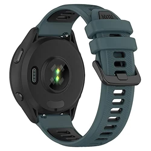 Hijiawee Watch Band 18mm Silicone | Durable, Quick Release, Compatible with Garmin 265S/255S/ Venu 2S (Olive) thumbnail 2