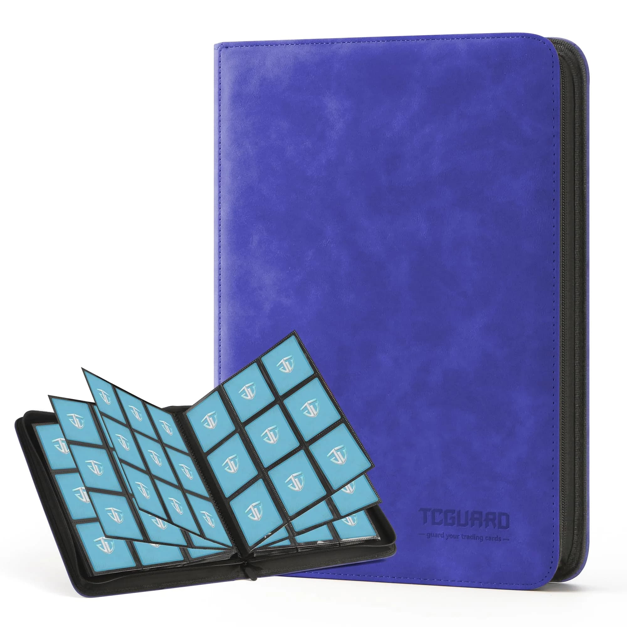 TCGUARD Trading Card Binder 9 Side Loading Pocket 540 Cards | Waterproof, Shockproof, Portable — Blue 9