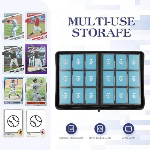 TCGUARD Trading Card Binder 9 Side Loading Pocket 540 Cards | Waterproof, Shockproof, Portable thumbnail 4