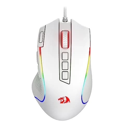 Redragon M612 Predator RGB Wired Gaming Mouse 8000 DPI (White) | 11 Programmable Buttons thumbnail 8