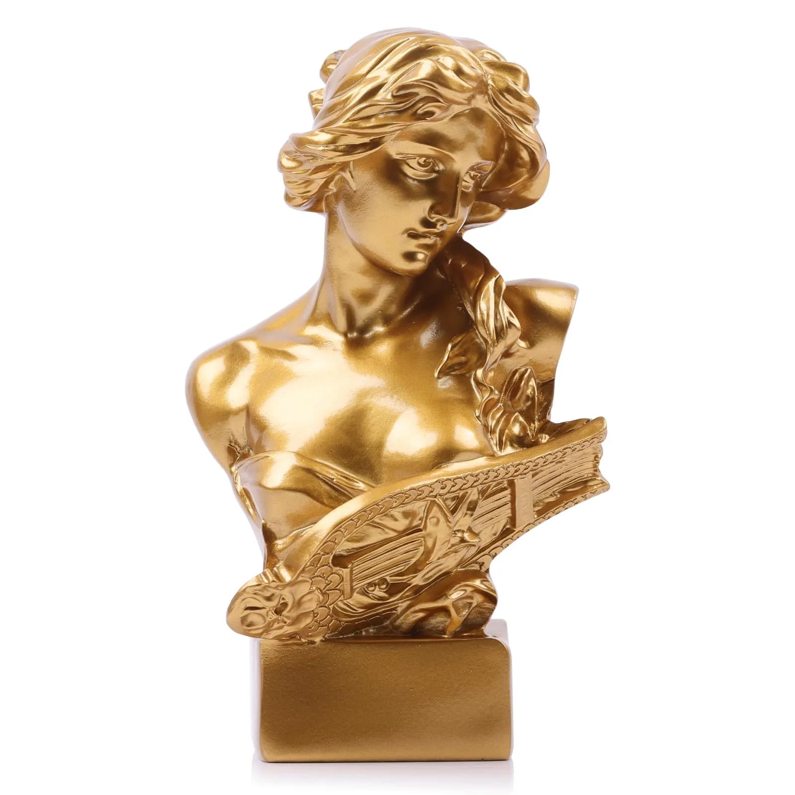 LCCCK Aphrodite Greek Mythology Bust Statue 15.75 cm (6.2 inches) | Dark Academia Aesthetic Decor — Gold