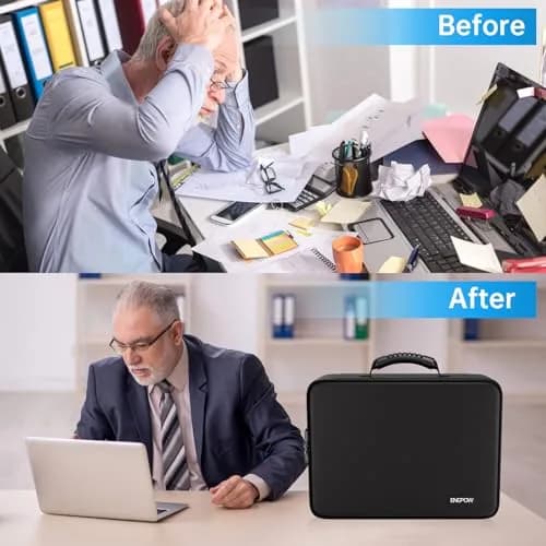 ENGPOW Fireproof Document Organizer Bag with Lock & Accordion File Folder, 39.4cm (15.5") x 28.4cm (11.2") x 10.9cm (4.3") | UL94-V0 Certified thumbnail 9