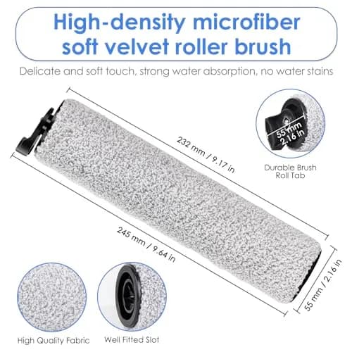 MIBUMIKI Replacement Brush Rollers for Tineco iFloor 3/Floor One S3/iFloor 2 (4-Pack) | Compatible Vacuum Cleaner Parts thumbnail 3