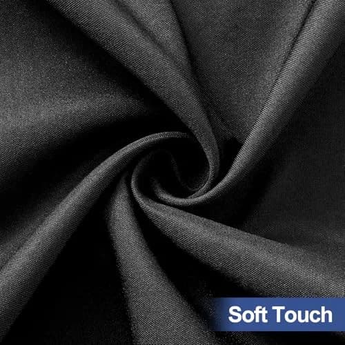 homing Rectangle Table Cloth Cover 6 Foot Black | Water-Resistant, Elastic Fit for 6ft Tables thumbnail 3